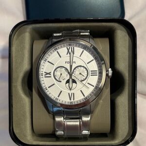 Fossil Silver Roman Numeral Watch
